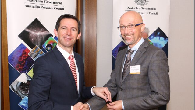 Professor David McAlpine recieving ARC award