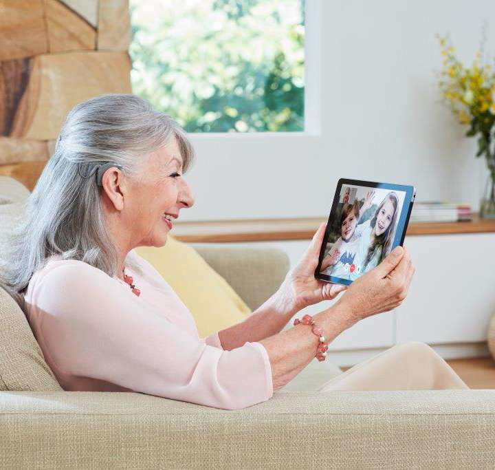 60 year old using facetime