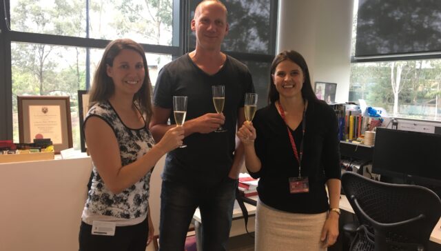 Dr Isabelle Boisvert, Associate Professor Jorg Buchholz and Professor Catherine McMahon