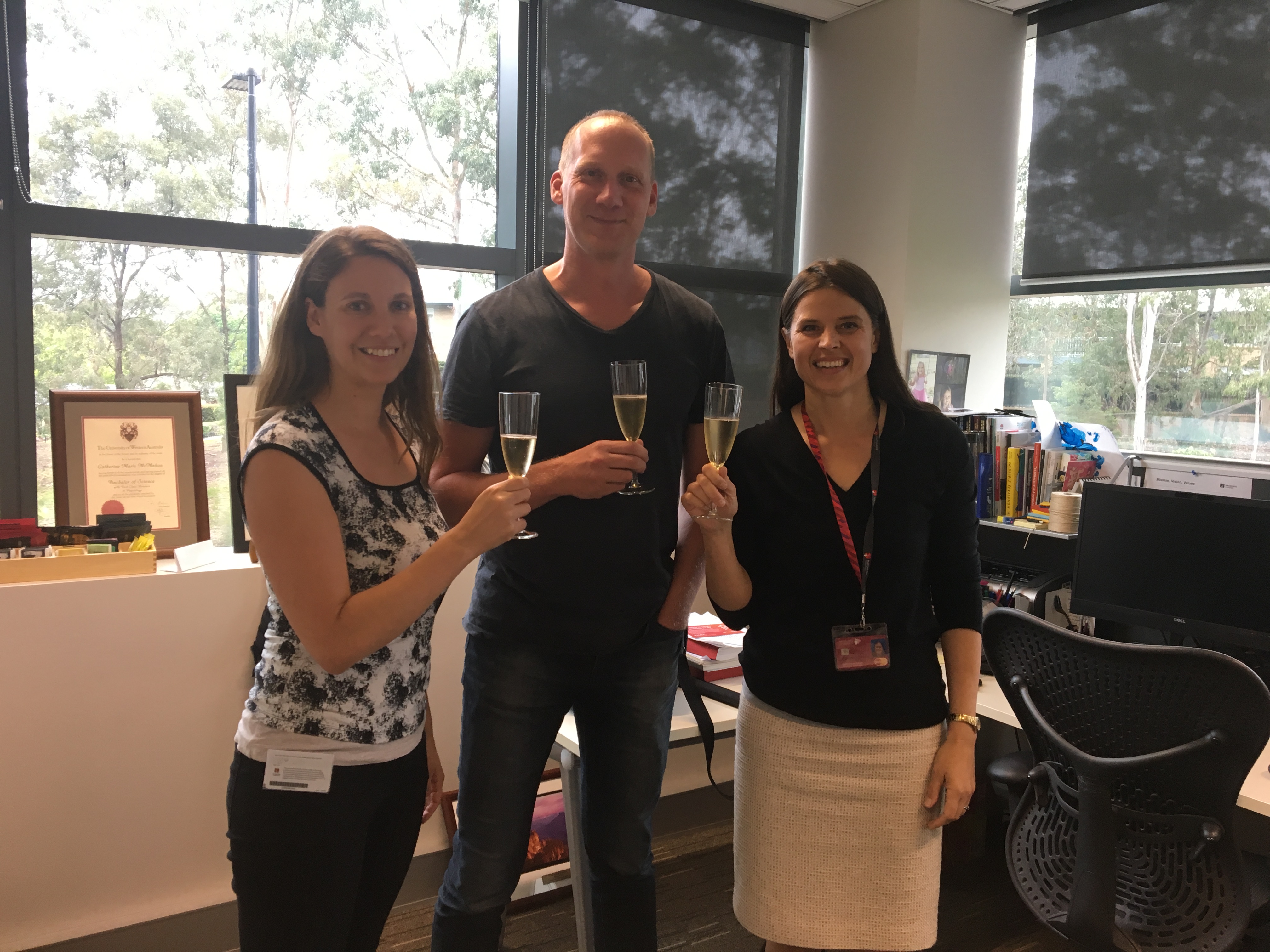 Dr Isabelle Boisvert, Associate Professor Jorg Buchholz and Professor Catherine McMahon
