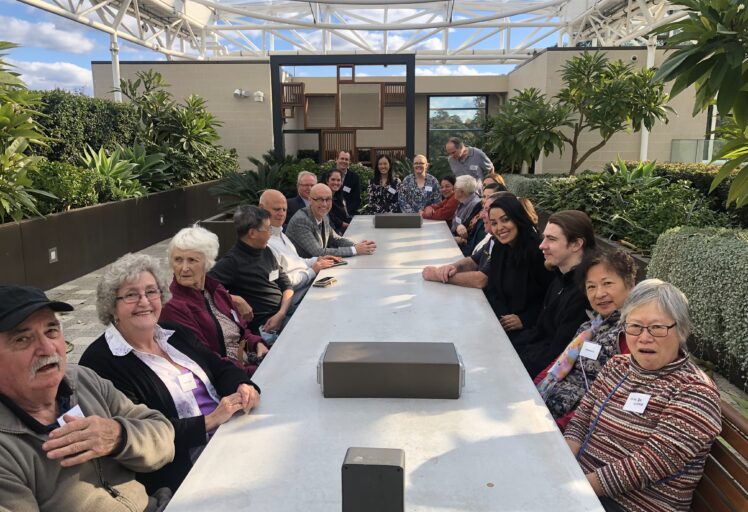 Clinical trial participants and research team